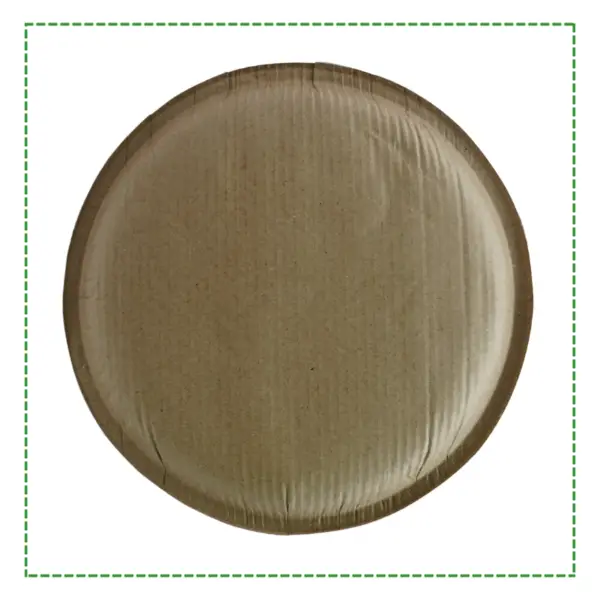 12" Round Plate | 22 oz | Compostable Palm Leaf - Image 2